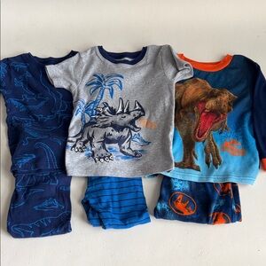 Bundle 3 sets of Dinosaur Boys Pajama Set 3T